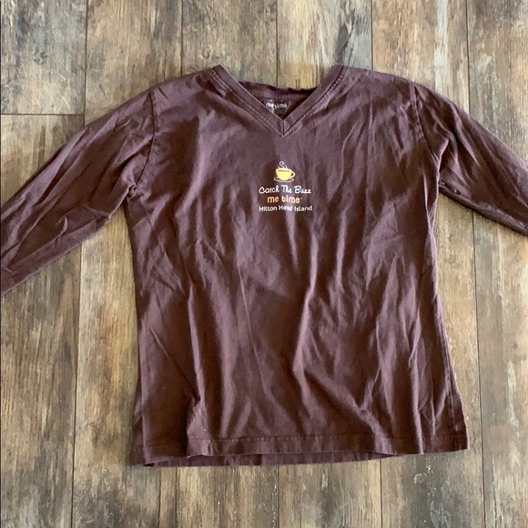Me Time M Brown Hilton Head Island Shirt - Picture 1 of 2